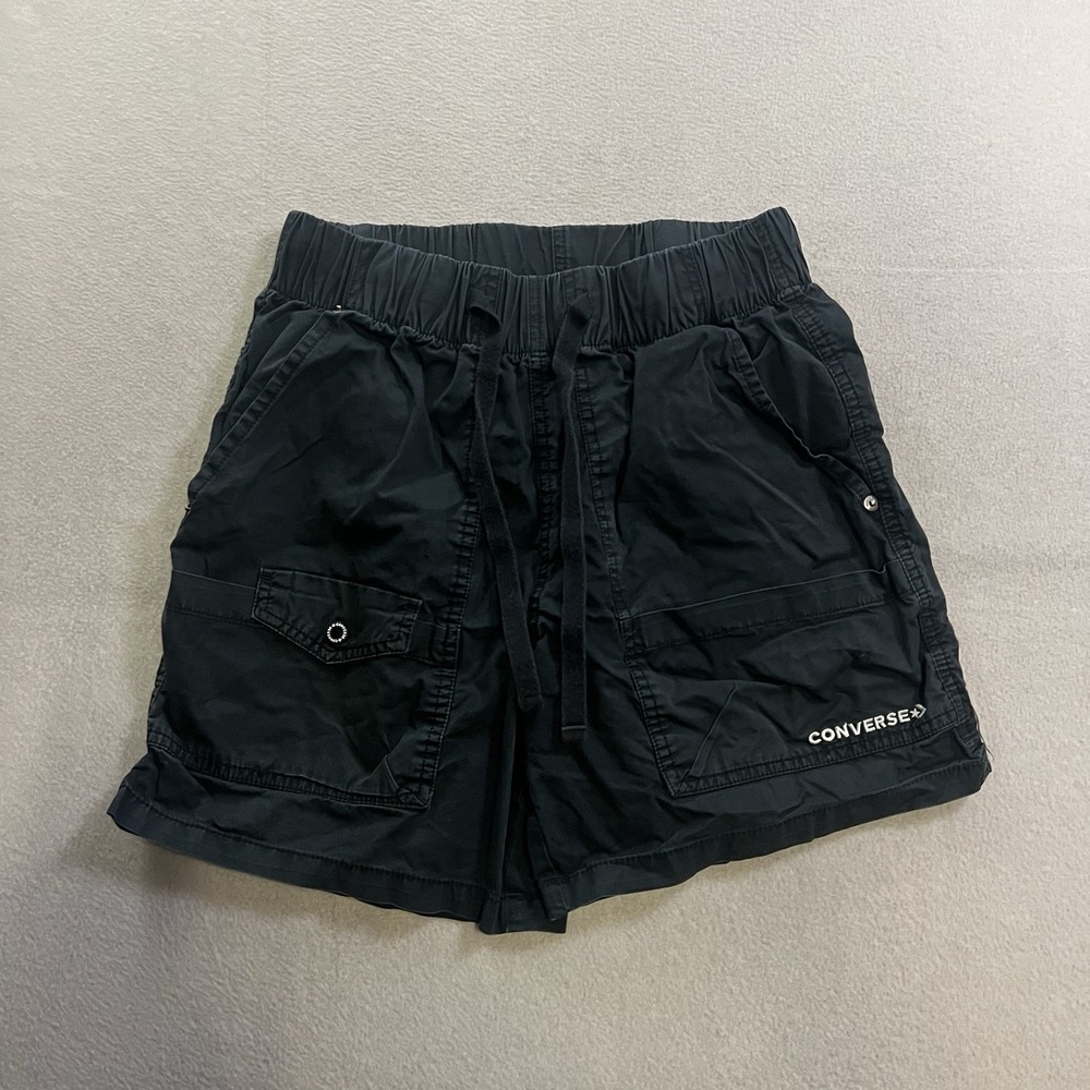 Converse Utility Cargo Shorts Women's Size XS Black City Beach 5.5" Inseam